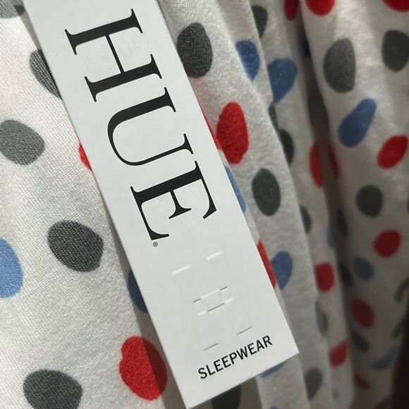 HUE Women’s Colorful Polka Dot Women’s  Pajamas Sleep Pants, Size 1X, NWT - Picture 6 of 10
